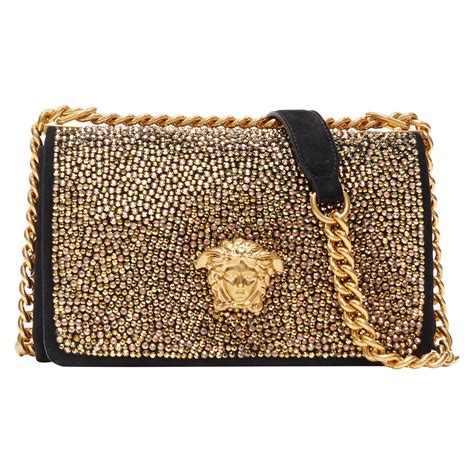 versace chain medusa palazzo crystal bag|Versace la medusa.